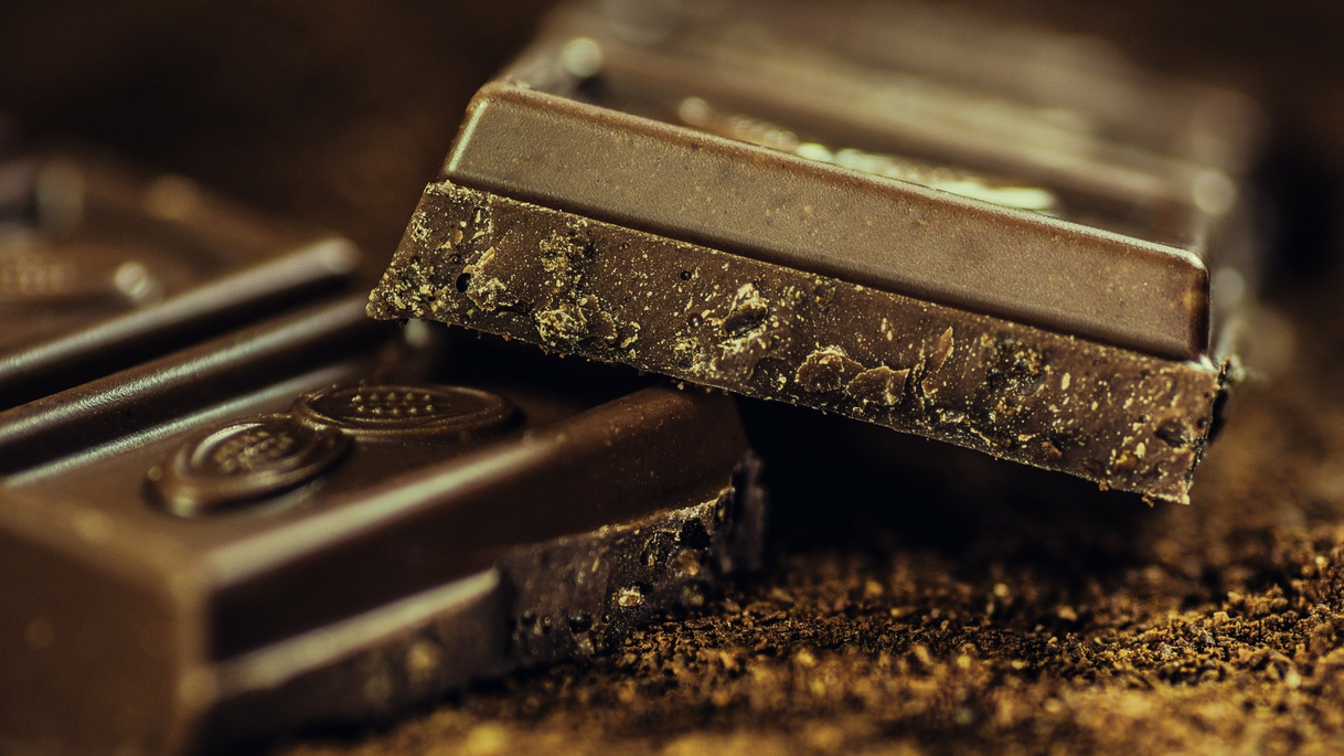 bars of dark chocolate